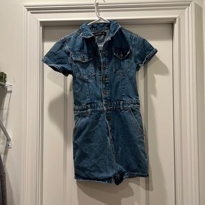Denim romper